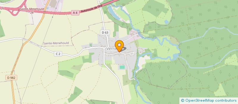 localisation de l'entreprise MONSIEUR PATRICK BERTRAND  VERRIERES