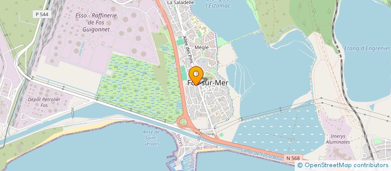 localisation de l'entreprise MONSIEUR PATRICK BERTRANDE  FOS-SUR-MER