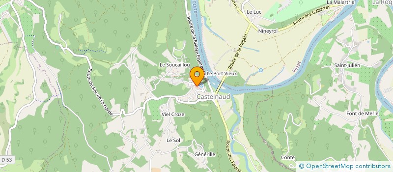 localisation de l'entreprise MONSIEUR PATRICK BESANCON à LA ROQUE-GAGEAC