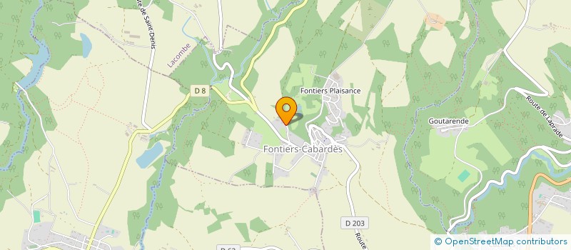 localisation de l'entreprise MONSIEUR PATRICK BESSODES  FONTIERS-CABARDES