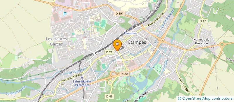 localisation de l'entreprise MONSIEUR PATRICK BESSON à ETAMPES