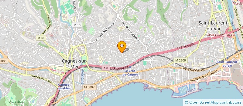 localisation de l'entreprise MONSIEUR PATRICK BESTAGNO à CAGNES-SUR-MER