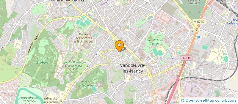 localisation de l'entreprise MONSIEUR PATRICK BEUGIN  VANDUVRE-LES-NANCY