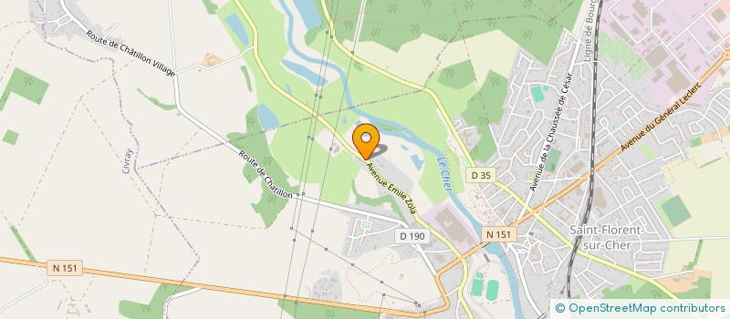 localisation de l'entreprise MONSIEUR PATRICK BEURDIN  SAINT-FLORENT-SUR-CHER