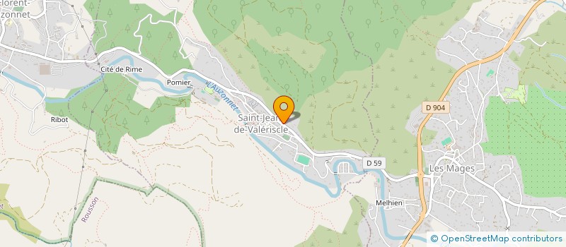 localisation de l'entreprise MONSIEUR PATRICK BEVILACQUA  SAINT-FLORENT-SUR-AUZONNET