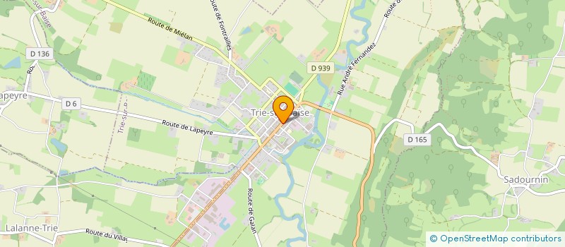 localisation de l'entreprise MONSIEUR PATRICK BEYRIES  TRIE-SUR-BAISE