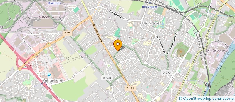 localisation de l'entreprise MONSIEUR PATRICK BICHAL  RAISMES