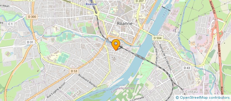 localisation de l'entreprise MONSIEUR PATRICK BIESSE  ROANNE