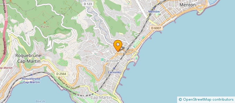 localisation de l'entreprise MONSIEUR PATRICK BILLAUD  ROQUEBRUNE-CAP-MARTIN