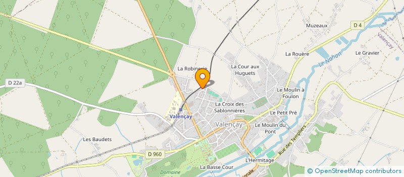 localisation de l'entreprise MONSIEUR PATRICK BILLOT à VALENCAY
