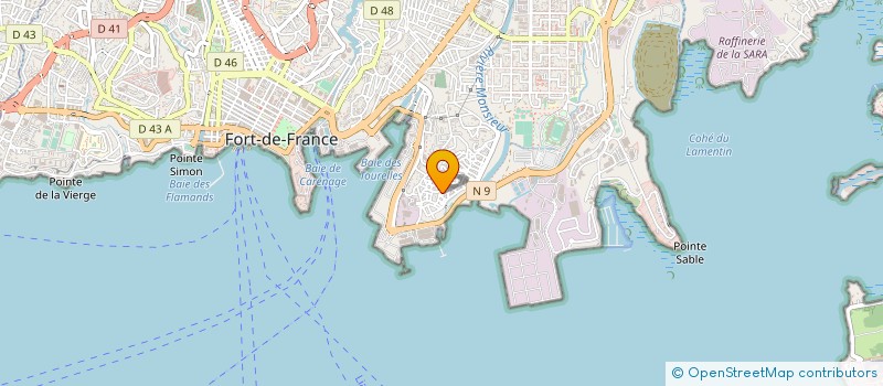 localisation de l'entreprise MONSIEUR PATRICK BINGUE  FORT-DE-FRANCE