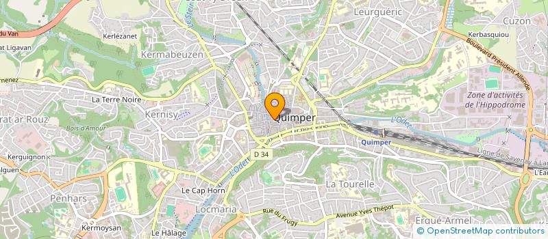 localisation de l'entreprise MONSIEUR PATRICK BIRRIEN à QUIMPER