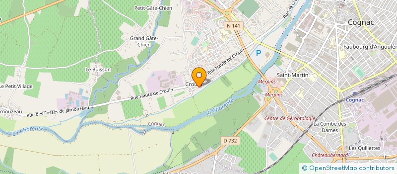 localisation de l'entreprise MONSIEUR PATRICK BISSEUIL à COGNAC