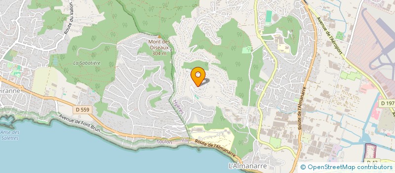 localisation de l'entreprise MONSIEUR PATRICK BISSONETTI  HYERES