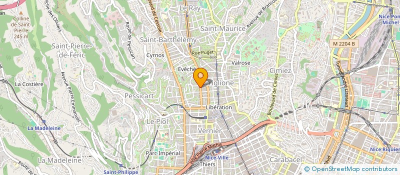 localisation de l'entreprise MONSIEUR PATRICK BITON à NICE