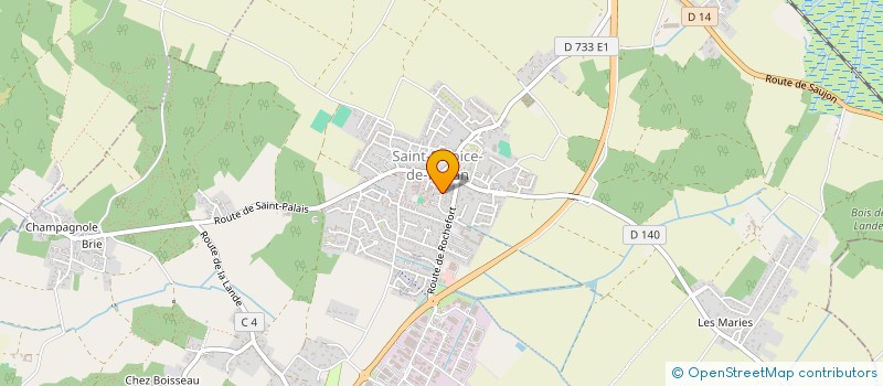 localisation de l'entreprise MONSIEUR PATRICK BIZET  SAINT-SULPICE-DE-ROYAN