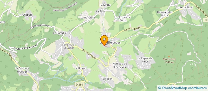 localisation de l'entreprise MONSIEUR PATRICK BLANC à SAINT-MARTIN-D'URIAGE