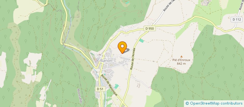 localisation de l'entreprise MONSIEUR PATRICK BLANC  BANON