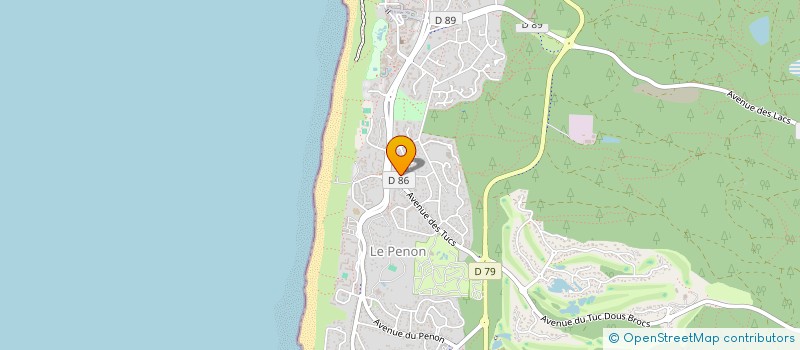 localisation de l'entreprise MONSIEUR PATRICK BLANC  SEIGNOSSE