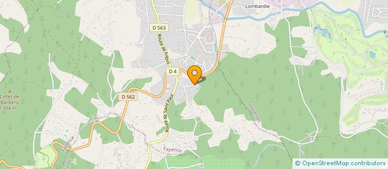 localisation de l'entreprise MONSIEUR PATRICK BLANDIN  FAYENCE