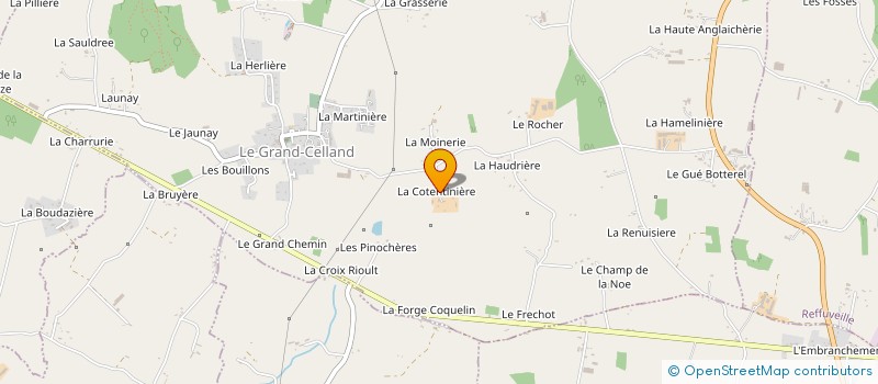 localisation de l'entreprise MONSIEUR PATRICK BLANDIN à LE GRAND-CELLAND