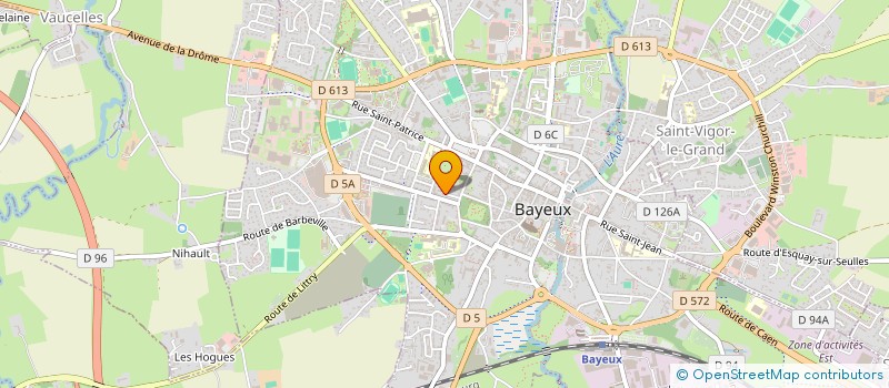 localisation de l'entreprise MONSIEUR PATRICK BLANLOT  BAYEUX
