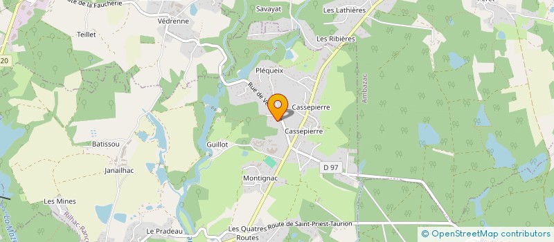 localisation de l'entreprise MONSIEUR PATRICK BLONDEEL à RILHAC-RANCON
