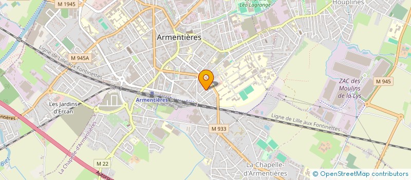 localisation de l'entreprise MONSIEUR PATRICK BLONDEL à ARMENTIERES