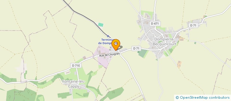 localisation de l'entreprise MONSIEUR PATRICK BLONDELLE  DOMPIERRE-BECQUINCOURT