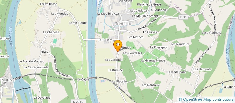 localisation de l'entreprise MONSIEUR PATRICK BOBET  TREMOLAT