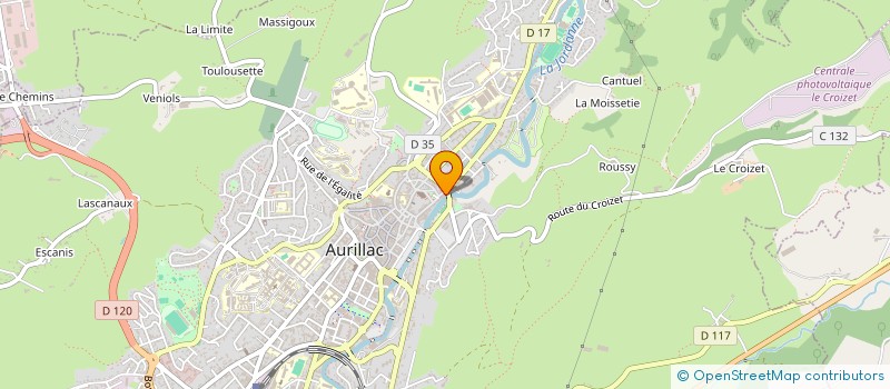 localisation de l'entreprise MONSIEUR PATRICK BOBICHON à AURILLAC