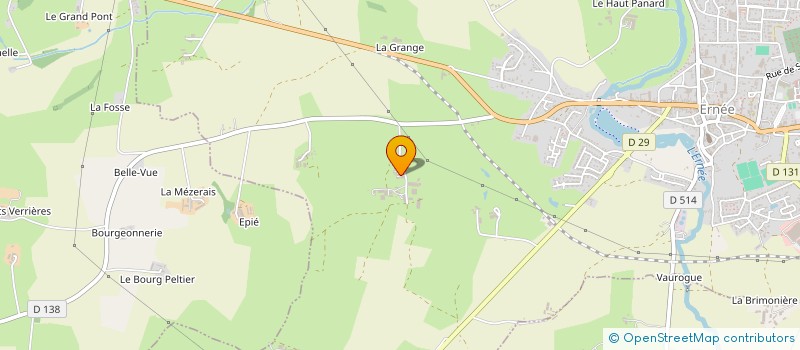 localisation de l'entreprise MONSIEUR PATRICK BODIN  ERNEE