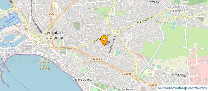 localisation de l'entreprise MONSIEUR PATRICK BOISSEAU à LES SABLES D'OLONNE