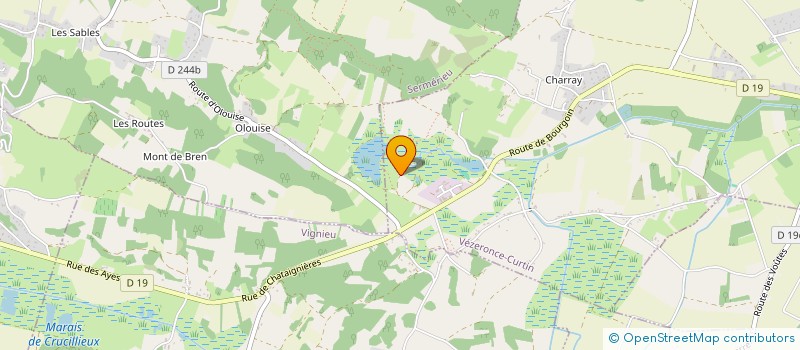 localisation de l'entreprise MONSIEUR PATRICK BOLLET  VEZERONCE-CURTIN