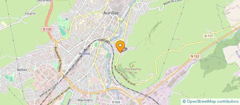 localisation de l'entreprise MONSIEUR PATRICK BONAFE à AURILLAC