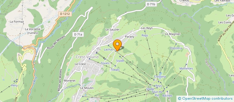 localisation de l'entreprise MONSIEUR PATRICK BONAND-PALLAZ  CREST-VOLAND