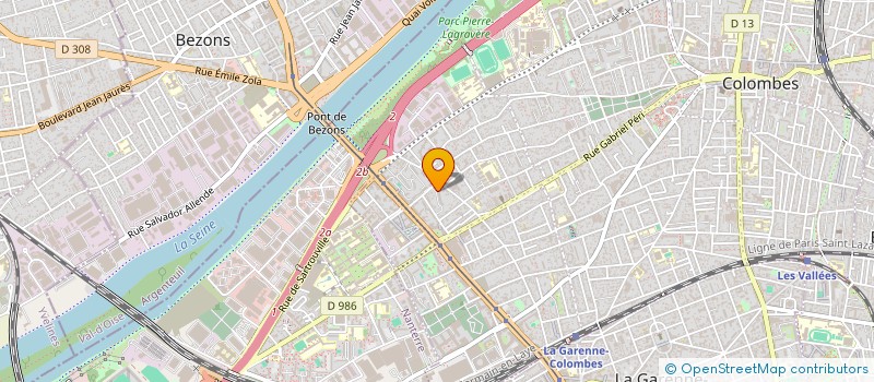 localisation de l'entreprise MONSIEUR PATRICK BONDE à COLOMBES