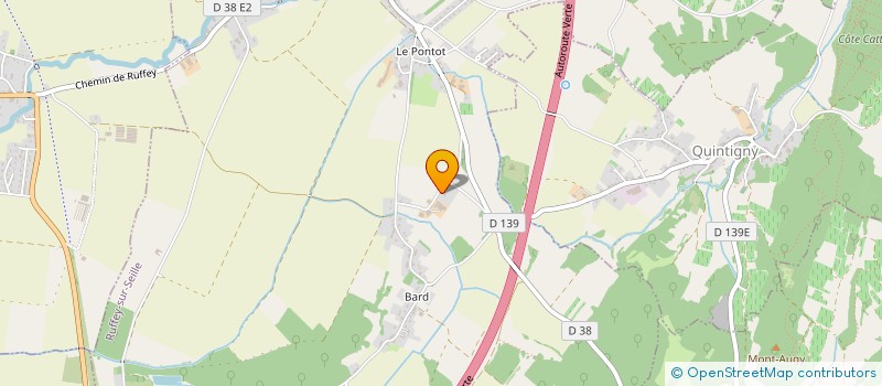 localisation de l'entreprise MONSIEUR PATRICK BONDENAT  ARLAY