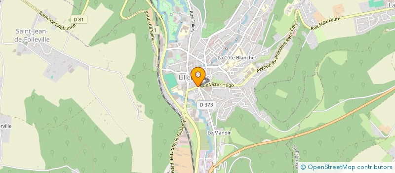 localisation de l'entreprise MONSIEUR PATRICK BONDEVILLE  LILLEBONNE