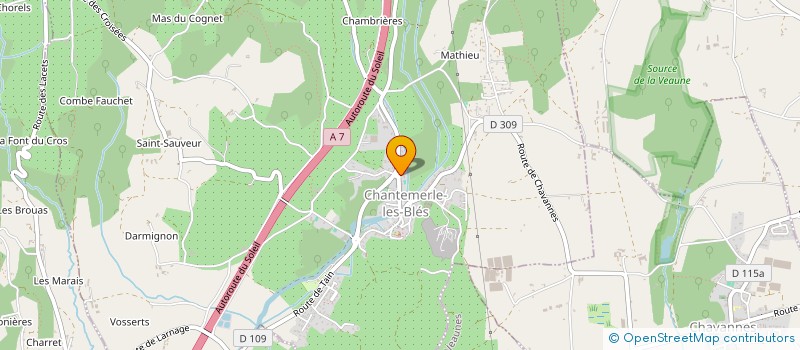 localisation de l'entreprise MONSIEUR PATRICK BONETTO  CHANTEMERLE-LES-BLES