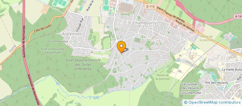 localisation de l'entreprise MONSIEUR PATRICK BONGUET  CHAMBOURCY