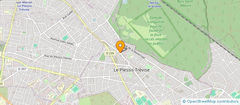 localisation de l'entreprise MONSIEUR PATRICK BONNAUD à LE PLESSIS-TREVISE