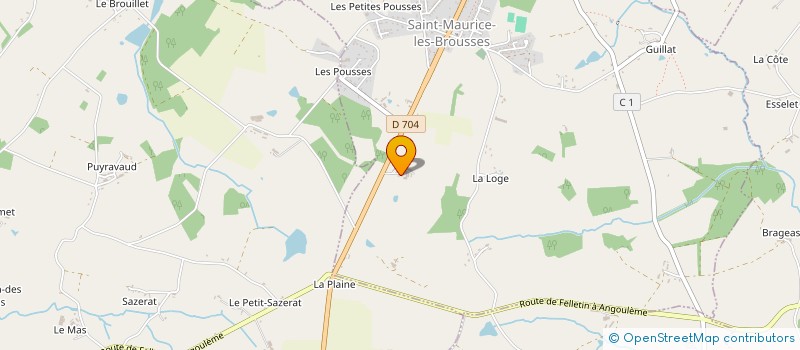 localisation de l'entreprise MONSIEUR PATRICK BONNAUD à SAINT-MAURICE-LES-BROUSSES
