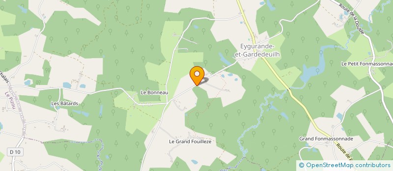 localisation de l'entreprise MONSIEUR PATRICK BONNE  EYGURANDE GARDEDEUIL