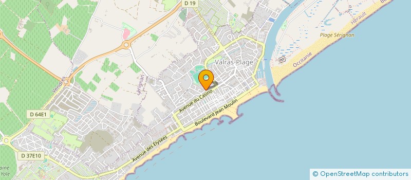 localisation de l'entreprise MONSIEUR PATRICK BONNET  VALRAS-PLAGE