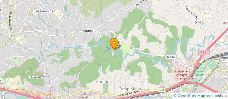 localisation de l'entreprise MONSIEUR PATRICK BONNET  AUBAGNE