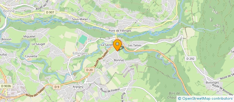 localisation de l'entreprise MONSIEUR PATRICK BONNET à FILLINGES