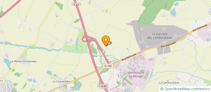 localisation de l'entreprise MONSIEUR PATRICK BONNIN  ESSARTS-EN-BOCAGE