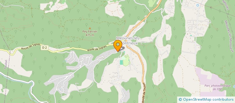 localisation de l'entreprise MONSIEUR PATRICK BONO  MEOUNES-LES-MONTRIEUX