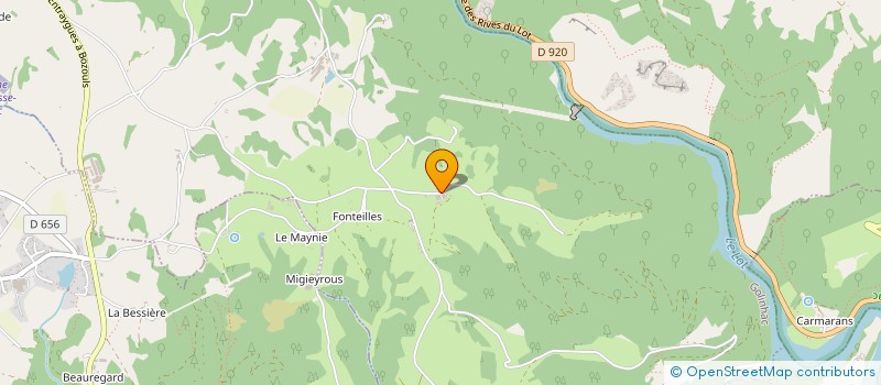 localisation de l'entreprise MONSIEUR PATRICK BONY  GOLINHAC